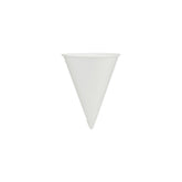 4.5 Oz White Paper Food Service Cone Cold Water Cup - hotpackwebstore.com - Paper Cone